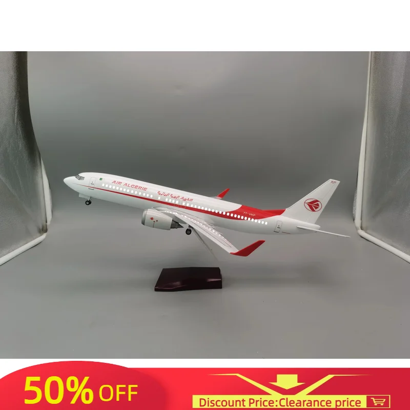 

47CM1/85 Scale Boeing B737-800 Model Air Algerie Base Alloy Metal Airplane Airliner Display Stand Adult Boys Children Collection