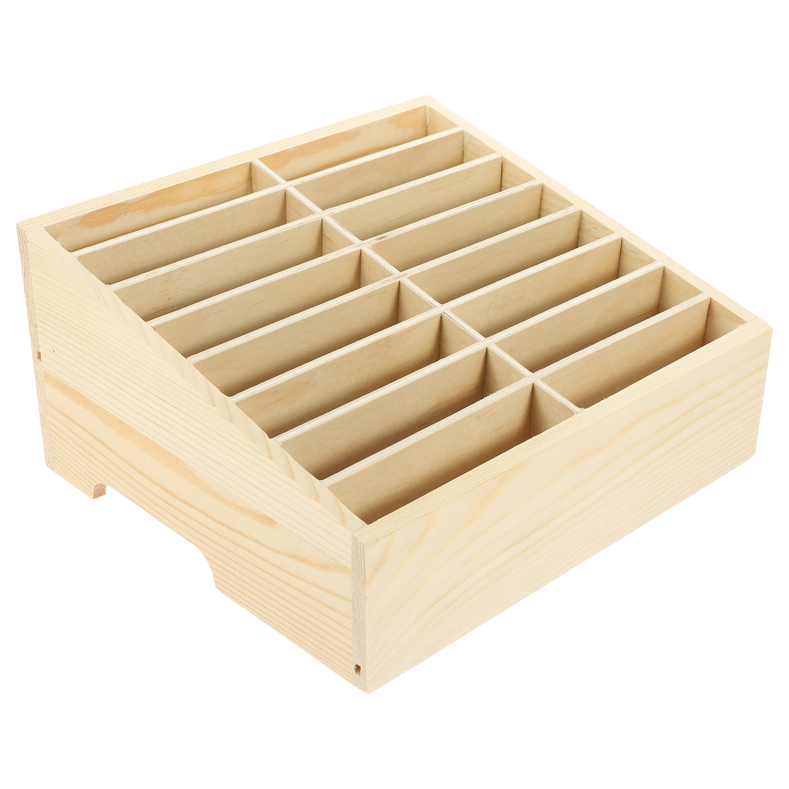 Holz Handy Lagerung Box Multi-Grid Desktop-Organizer Für Büro Klassenzimmer Reparatur Shopphone Display Rack Handy Halter