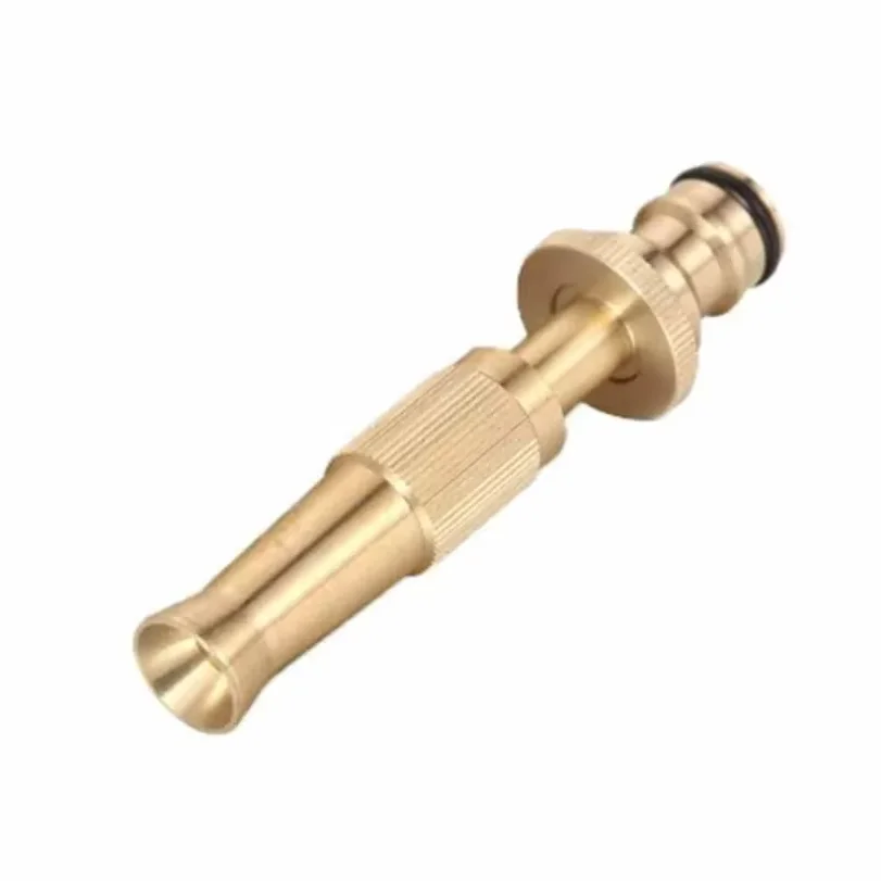 Spray Nozzle Water Gun Brass High Pressure Direct Spray Sprinkler Quick Connector Home Garden Hose Adjustable Gun view 3