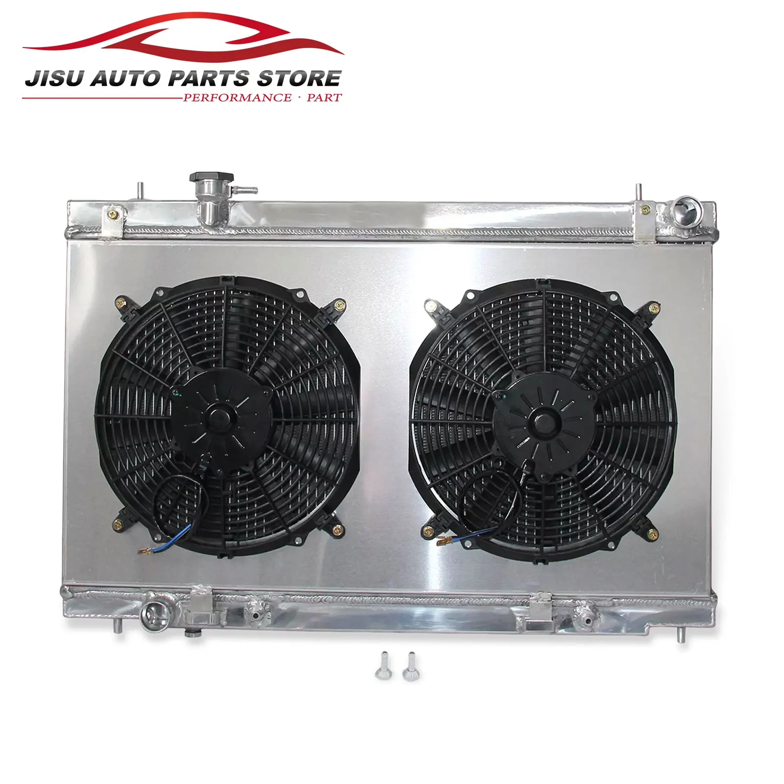 

2 Row Aluminum Radiator+Fan Shroud For Nissan 350Z Enthusiast 3.5L V6 03-06 AT