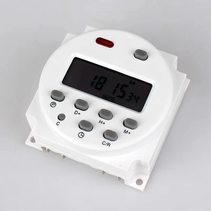 2pcs CN101A AC Timer Switch 220V 12V 24V Digital Time Control, Weekly Programmable Digit Timer 8A-16A Load