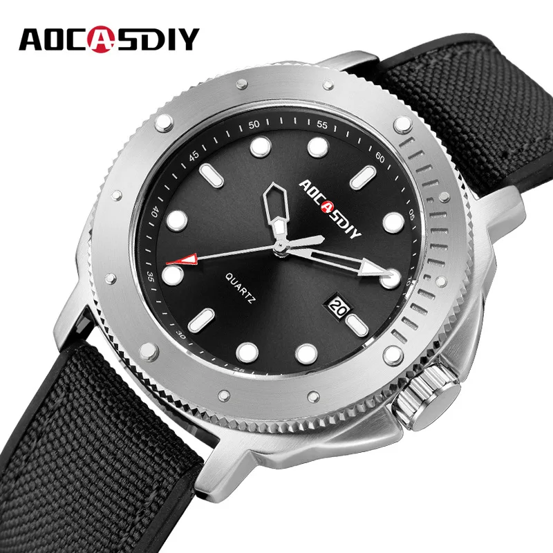 AOCASDIY watch men's genuine quartz watch non-mechanical watch waterproof luminous men's watch foreign trade hot sale**