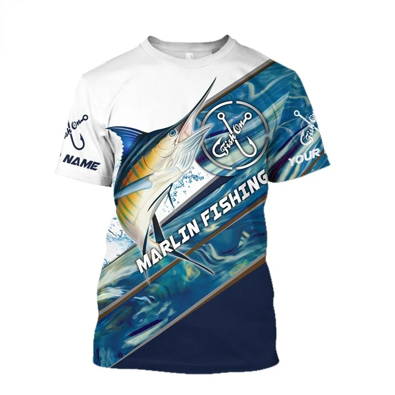 1 Piece Custom Your Picture Mahi Mahi Fishing Custom Name 3D Printed Mens Unisex Cool Summer T Shirts Short Sleeve Casual T Shir