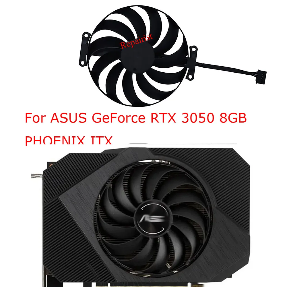 GPU Cooler T129215BU, ventilador para tarjetas gráficas, FDC10U12S9-C, para ASUS RTX 3060, 12GB, PHOENIX ITX, para ASUS RTX3050, 8GB, PHOENIX ITX