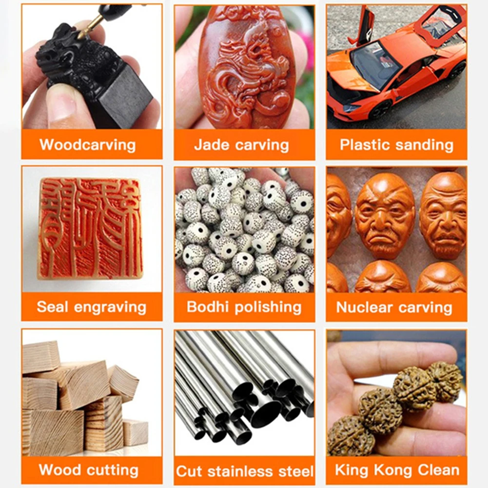 40PCS Multi Purpose Rotary Tool Set Petiolate Millstone For Polishing Grinding Metal Burr Cleaning Brush For Cleaning Metal Rust