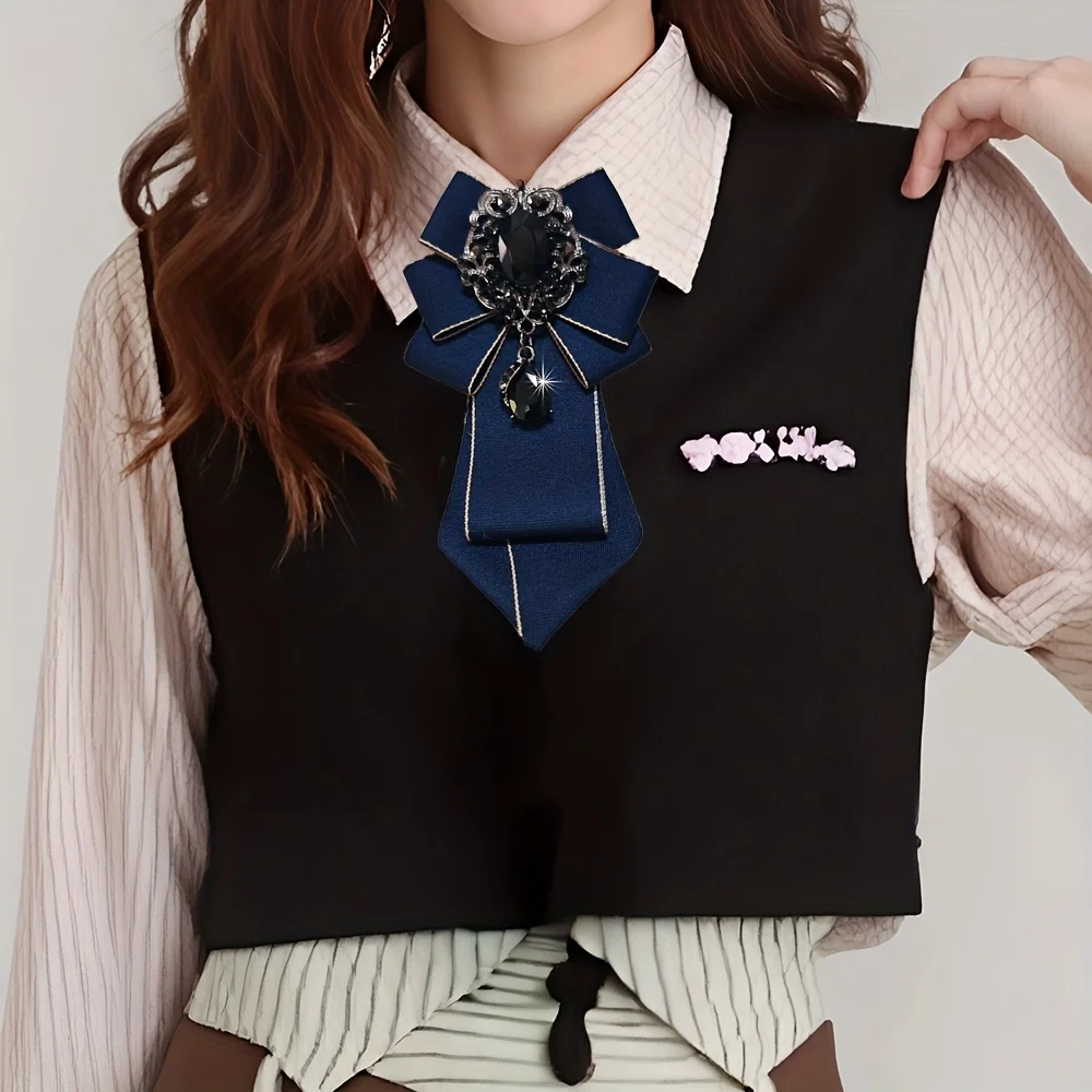 Fashionable and personalized ties, Korean-style bow ties, shirt collar flowers, formal occasions, school uniforms, daily outfits - Image 5
