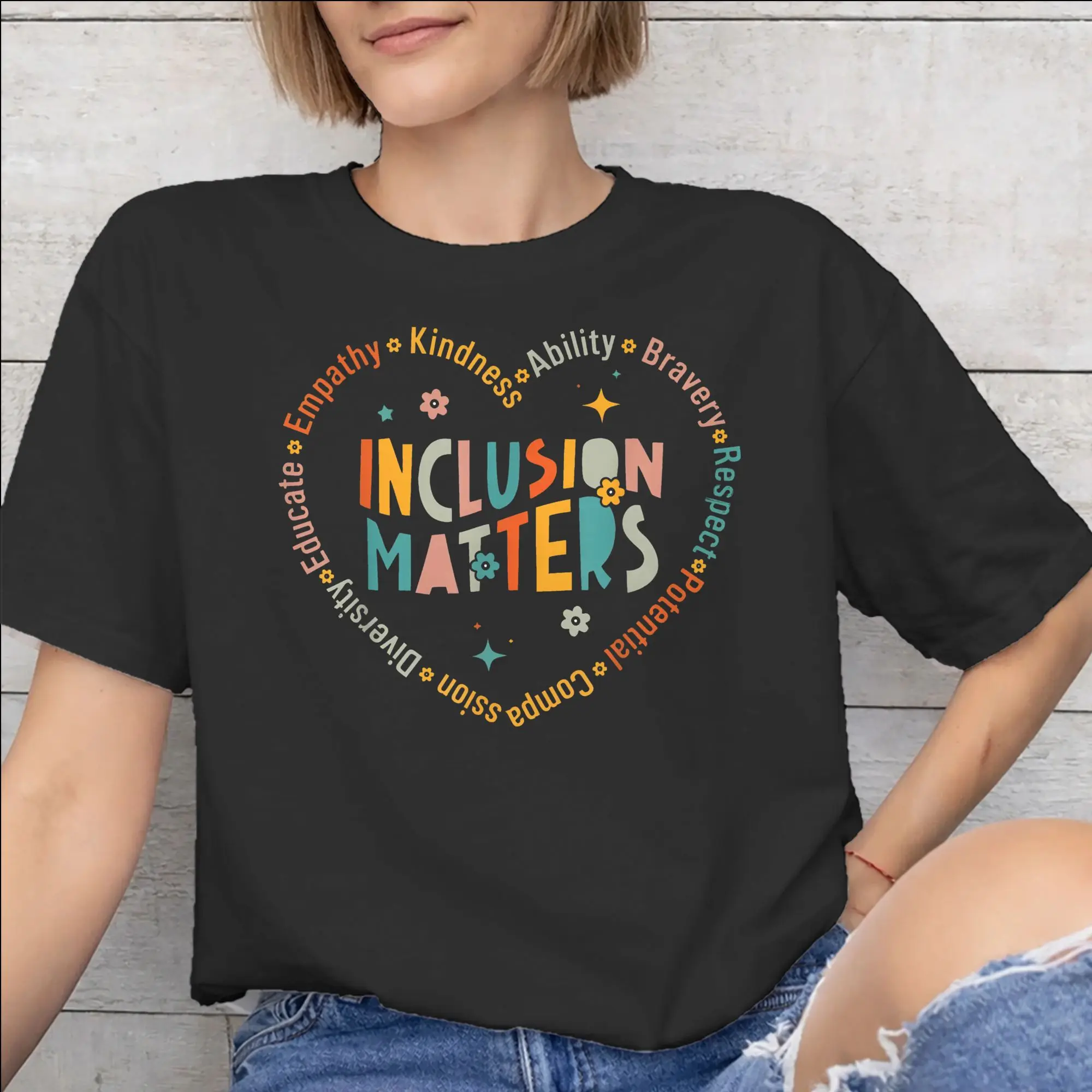 Autism Awareness Respect Love Support  Graphic Print T Shirts for Men Women  100% Cotton  Tee Shirt Clothes