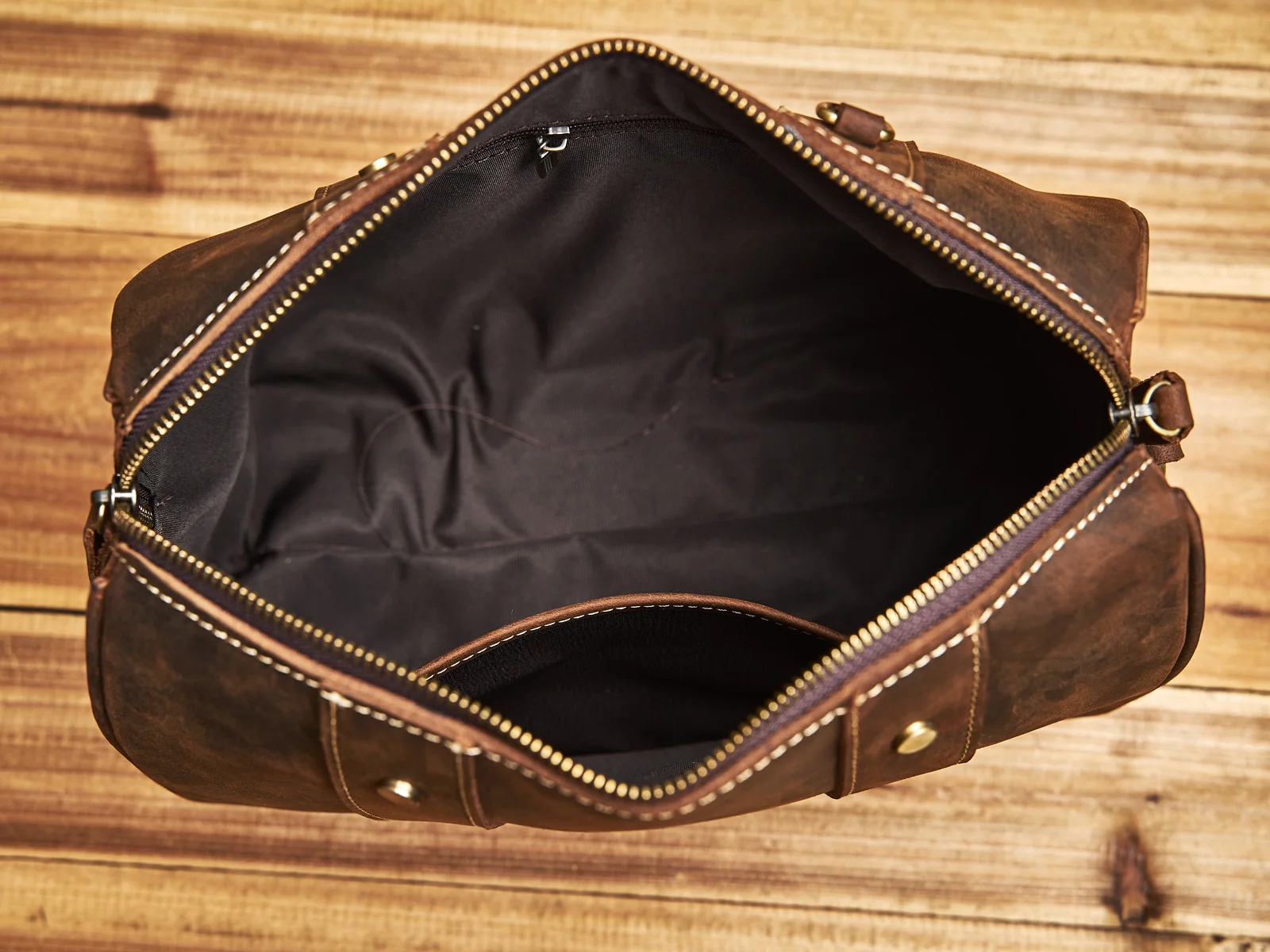Nasva Vintage Echt leder Umhängetasche für Männer lässige Umhängetaschen kleine Umhängetasche Sporttasche – Detail 15