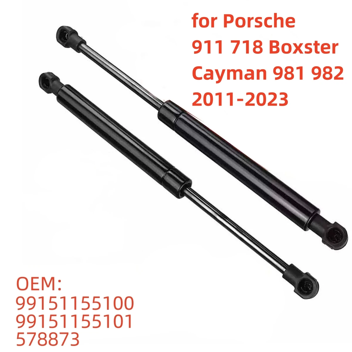 

99151155100 for Porsche 911 718 Boxster Cayman 981 982 2011-2023 Car Front Engine Cover Hood Gas Spring Arm Rod Shock Lift Strut