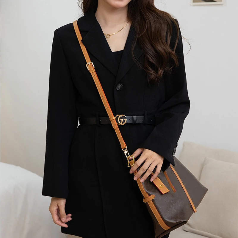 PU Leather Bag Straps for LV CARRYALL PM MM Adjustable Shoulder Straps Punch-free Crossbody Long Bag Belt Bag Accessories