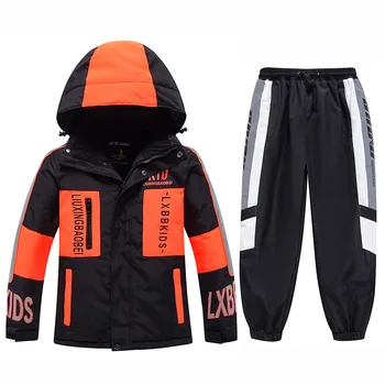 -30 ℃ Jongen Meisje Ski Pak Waterdicht 5 6 7 8 9 10 11 12 13 14 15 Jaar Oude Kinder Sneeuwkleding Warme Snowboardjas Broek