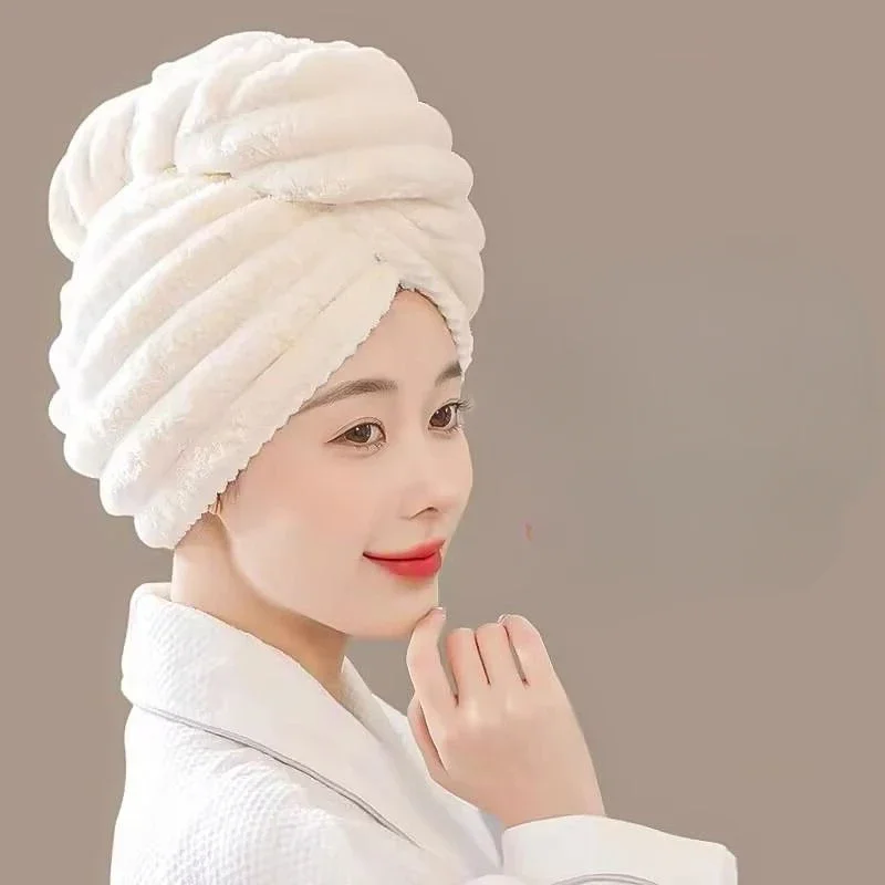 Dry Hair Cap Absorbent New Shampoo Quick Dry Cap Does Not Hurt Hair Student Dormitory Single-layer Thick Shower Cap Clearance