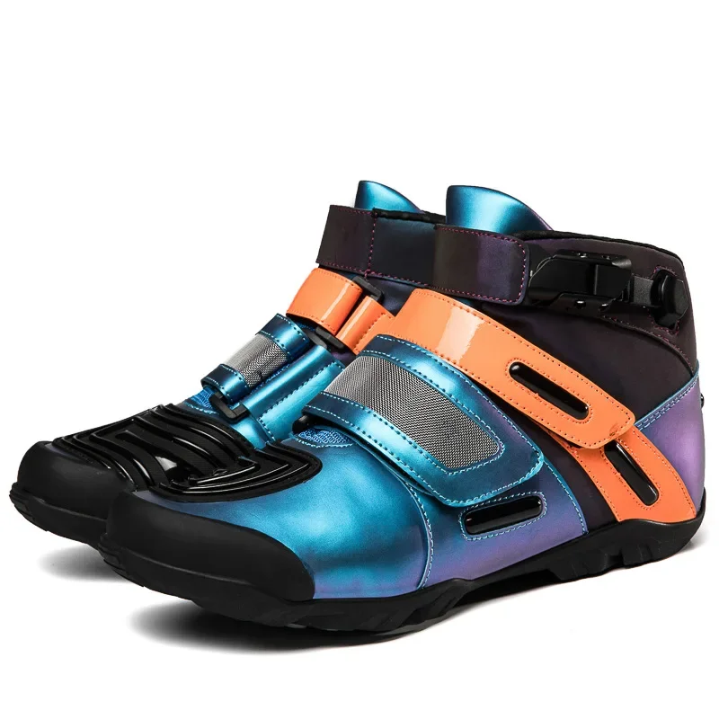 

CE Certified Motorcycle Boots with Reinforced Toe Ankle Protection Anti Slip Oil Resistant Waterproof Adventure Riding Boots