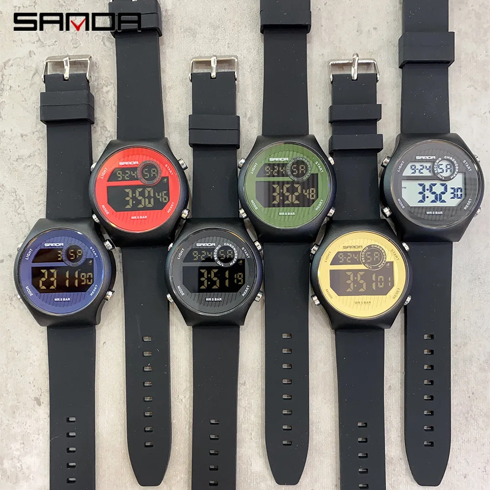 Fashion Simple Sport Watch Men Military Watches Alarm Clock Shock Resistant 50M Waterproof Digital Watch reloj hombre