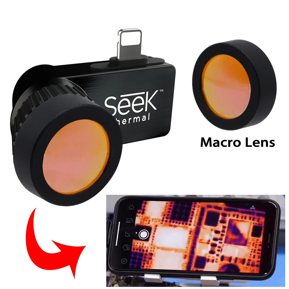 

Macro lens for Seek Compact XR PRO Thermal Camera Near focus Magnifying lens for Mobile Phone Maintenance Universal Mini Lens