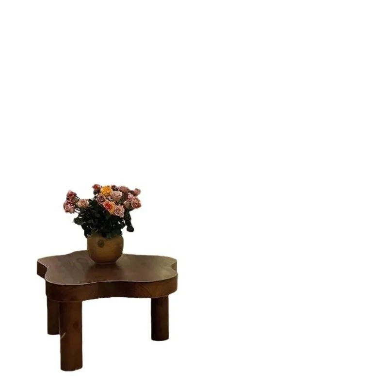 

household living room Nordic simple modern small apartment special-shaped tea table cream style Internet celebrities