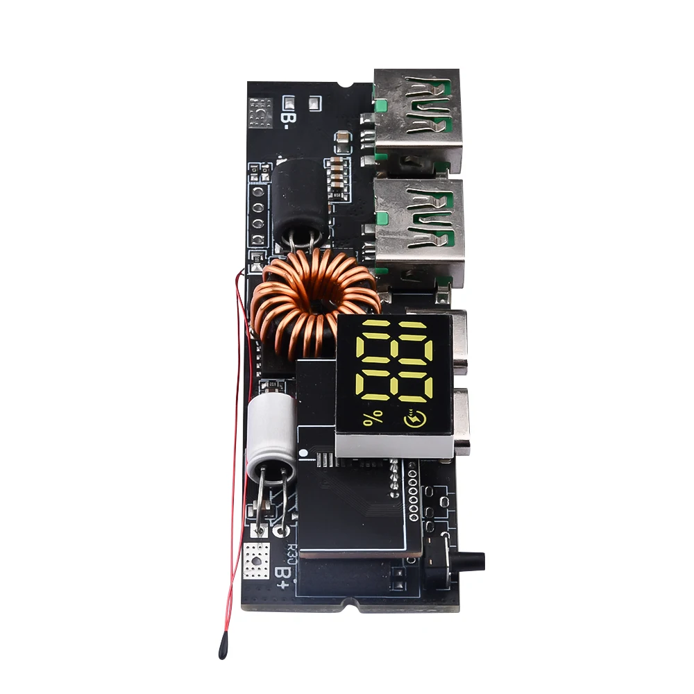 18650 Battery Charger Protection Module Power Bank PCB Module Board Dual USB Fast Charging with BMS Protection