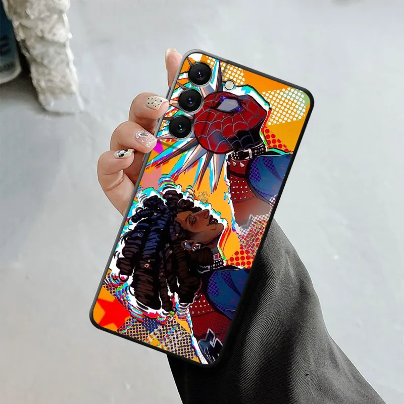 Phone Case For Samsung Galaxy S24 S23 S22 S21 S20 FE Ultra S10 Plus Note 20Ultra 10Plus Marvel Cool Spider Punk Hobie Cover