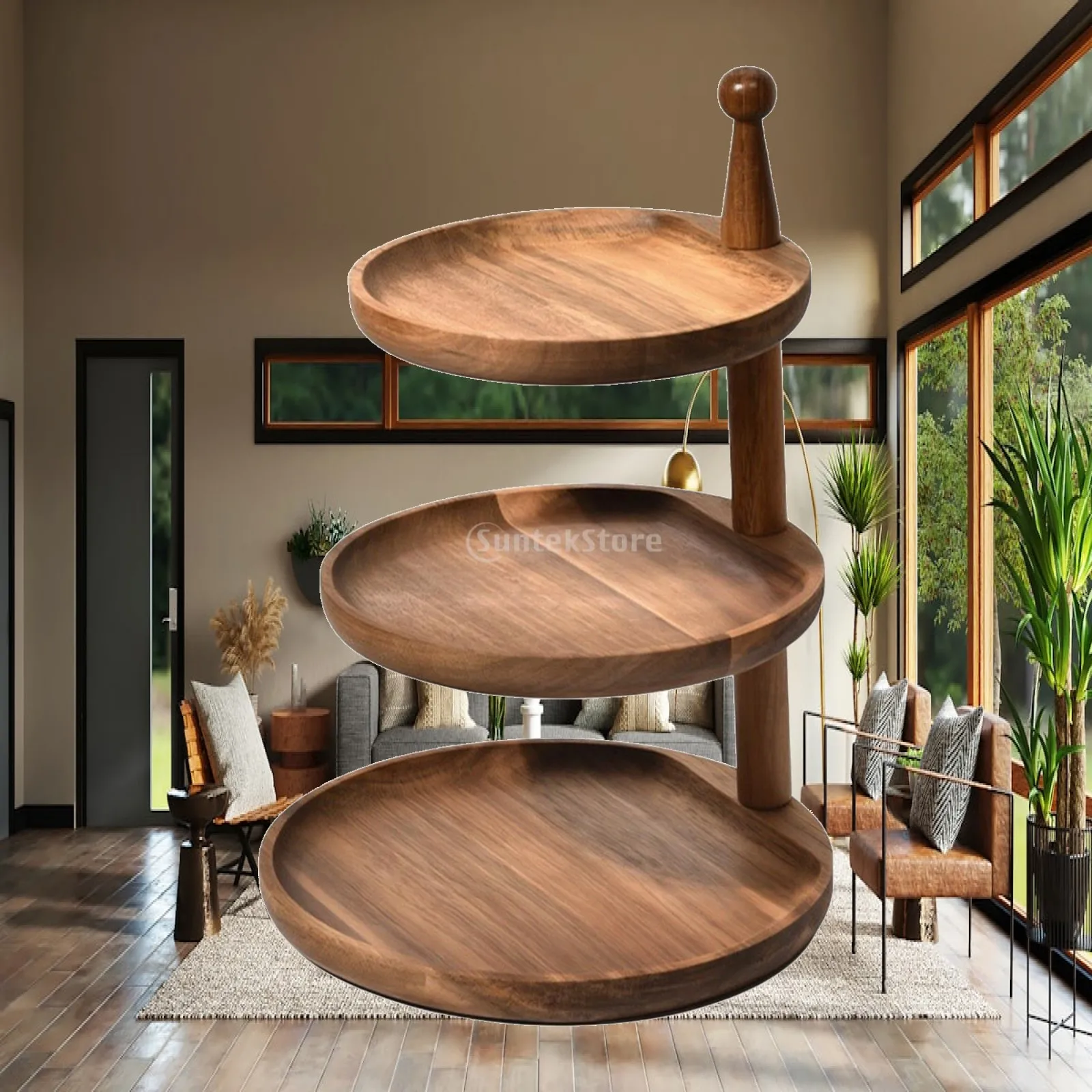3-tier-tray-stand-decorative-round-tray-stand-with-central-post-rustic-farmhouse-for-hosts-countertop-afternoon-tea