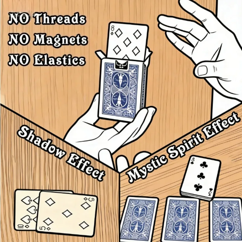 O.R.C. Optimum Rising Card Magic Trick – Ultimate Ring Card Close-Up Magic Illusion Gimmick Props for Magicians