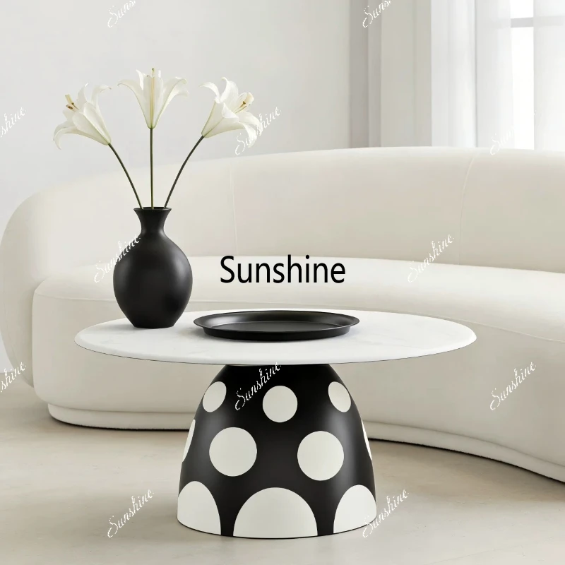 

Light luxury simple modern side table living room sofa coffee table high-end small round table