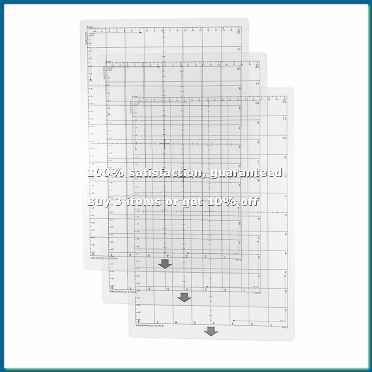 Cutting Mats for Silhouette Portrait(3 Pack) 12X8in Cutting Mats Replacement for Silhouette Cameo Accessories-DTD2