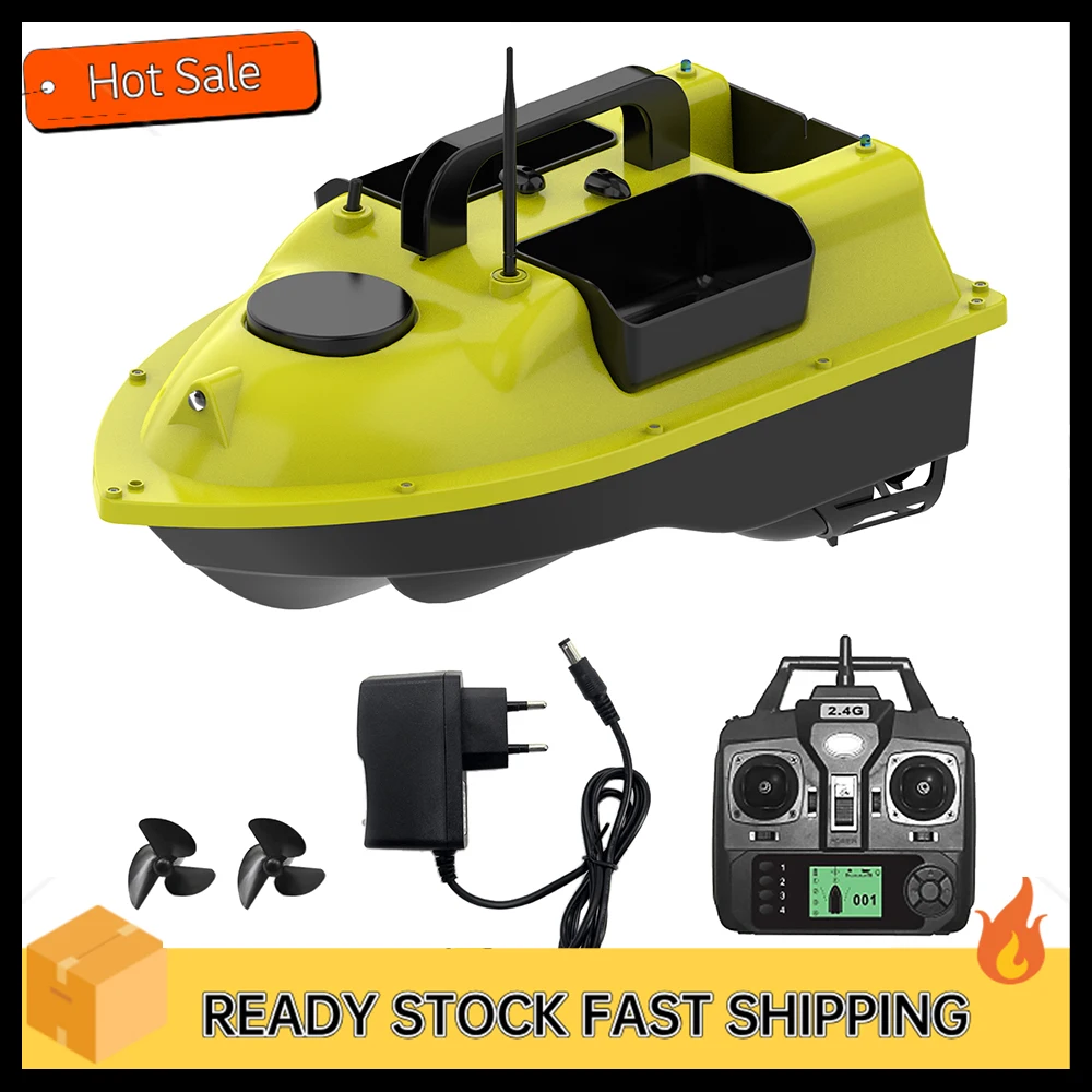 GPS Fishing Bait Boat with 3 Bait Containers Automatic Bait Boat with 400-500M Remote Range