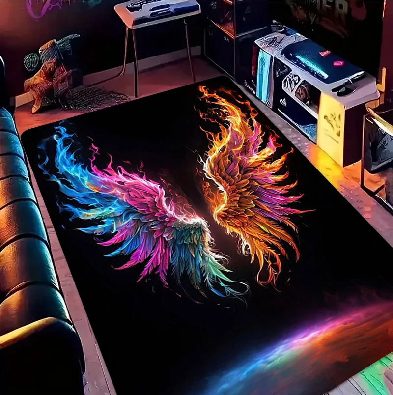 Cool Stylish Rug E-Sports Chair Floor Mat Study Desk Computer Swivel Chair Carpet Table Rugs Home Decor Easy To Clean Carpets