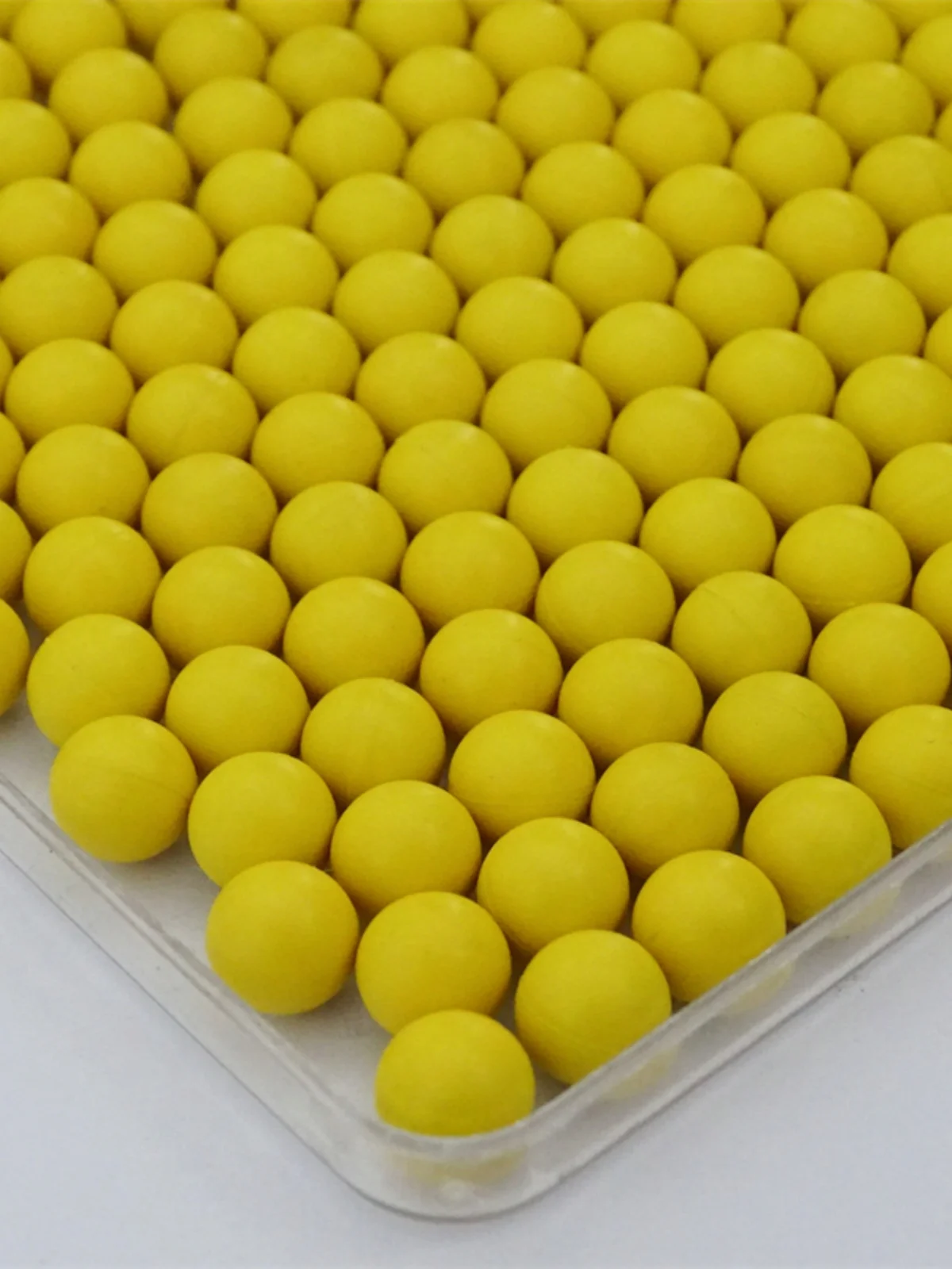 10/20/50/100PCS Diameter 6mm 6.8mm 7mm 8mm 8.5mm Yellow Solid Rubber Ball Rubber Elastic Ball