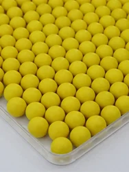 Diameter 6mm 6.8mm 7mm 8mm 8.5mm Yellow Solid Rubber Ball Rubber Elastic Ball Industrial Vibrating Screen Cleaning Solid Ball