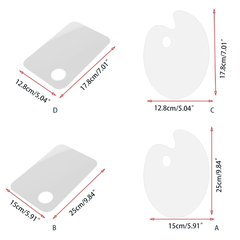 يده لوحة الطلاء واضح الاكريليك الطلاء لوحة صغيرة كبيرة اختياري للطفل الكبار المبتدئين الفنان DIY بها بنفسك الفن الرسم