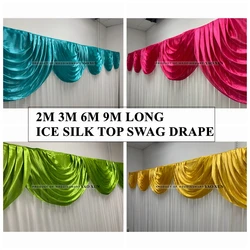 Swag Valance Drape For Wedding Backdrop Curtain Stage Background Party Event Decoration