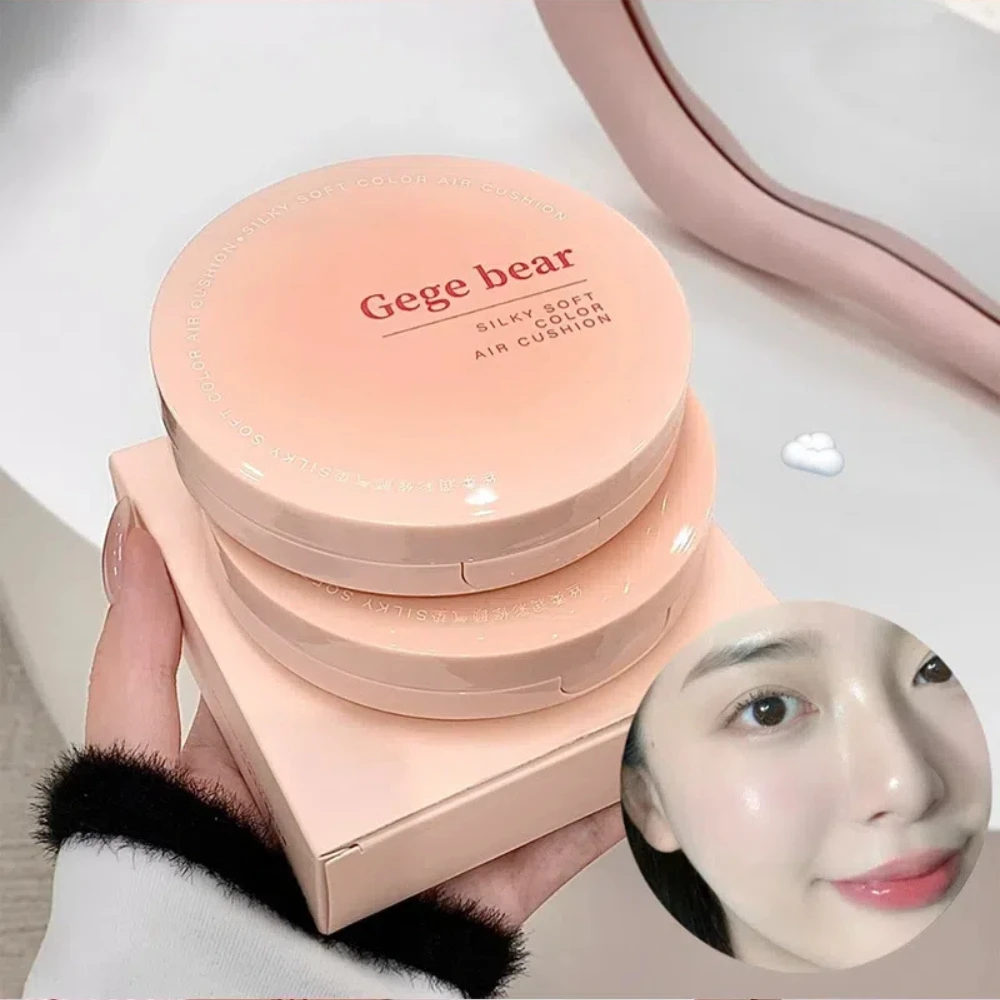 Air Cushion CC Cream Natural Moisturizing Foundation Concealer Whitening Oil-control Korean Makeup BB Cream with Cosmetics Puff