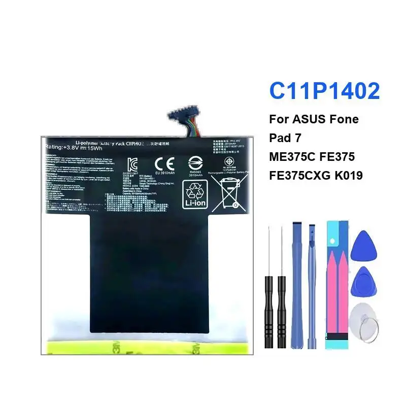 

C11P1402 For Asus Fone Pad 7 ME375C FE375 FE375CXG K019 3910Mah Tablet Battery Safe And Reliable