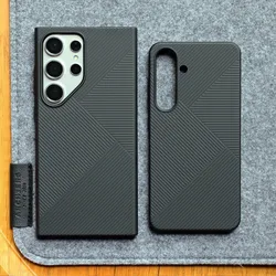 For Samsung Galaxy S25 S24 S26 Ultra Slim Hard Back Case Matte uneven Anti-Fingerprint frosted stripe Cover