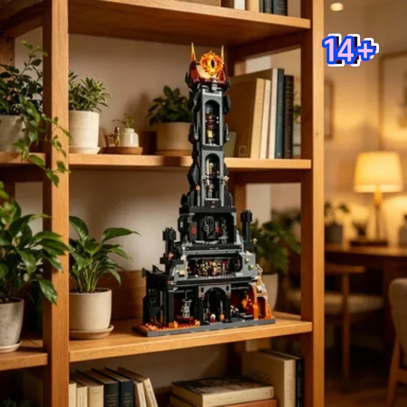 

Bandai Unique Bricks Construction Toy Instant 10333 Barad-dûr The Dark Tower Office Gift for compatible with LEGO bricks
