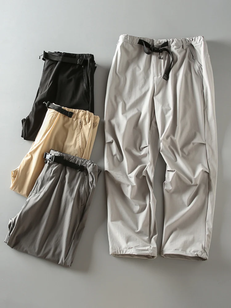 

Мужская летняя новая уличная дышащая свободная прямая рабочая одежда High Street на открытом воздухе, повседневные брюки десантника, длинные брюки