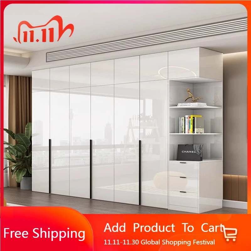 

Mirror Cabinets Bedroom Closet Clothes Drawers Wooden Display Wardrobe Modern Minimalist Modular Muebles Furniture For Room