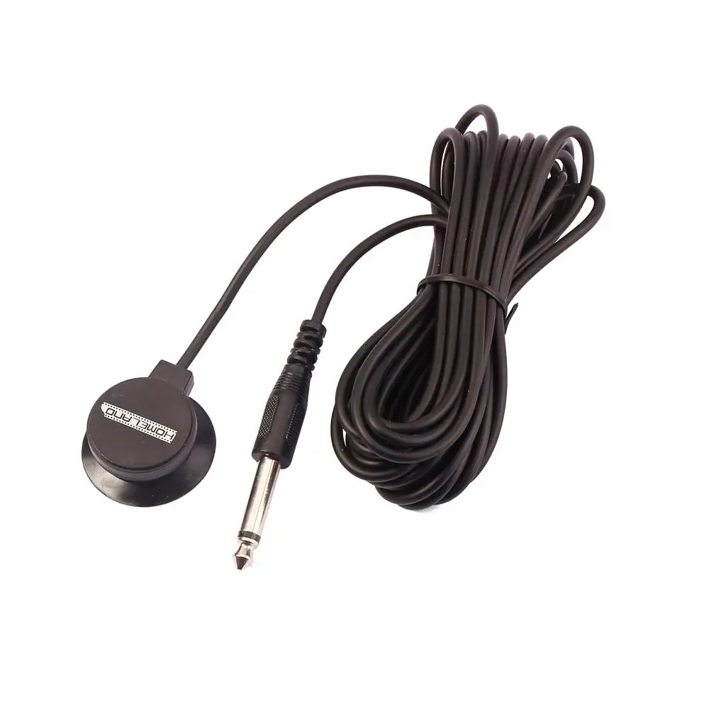 Acoustic Guitars Suction Cup Pickup Transducer .6 Ft Cable 1/4