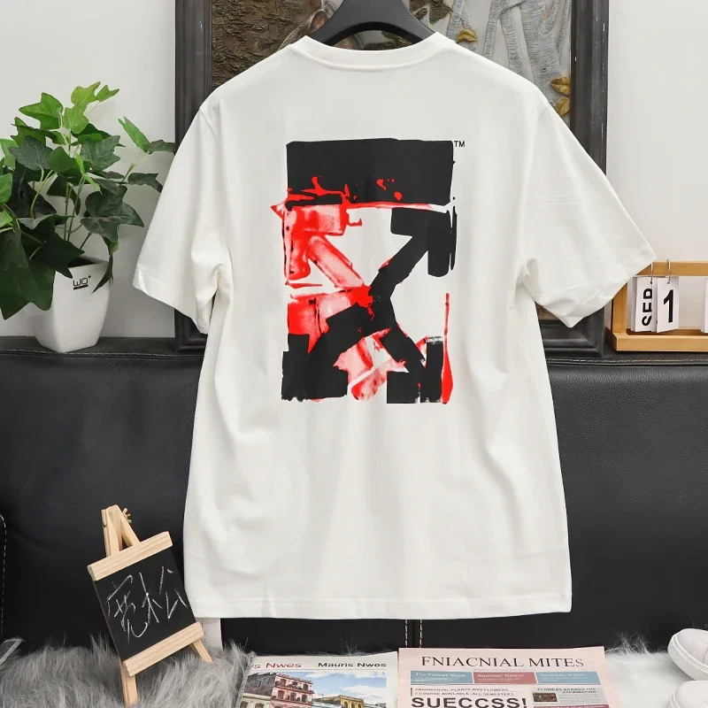 القطن الخالص عالية الجودة منامة الرجال النساء عادية ومريحة فضفاضة الصيف قصيرة الأكمام المألوف تي شيرت غير رسمي للجنسين