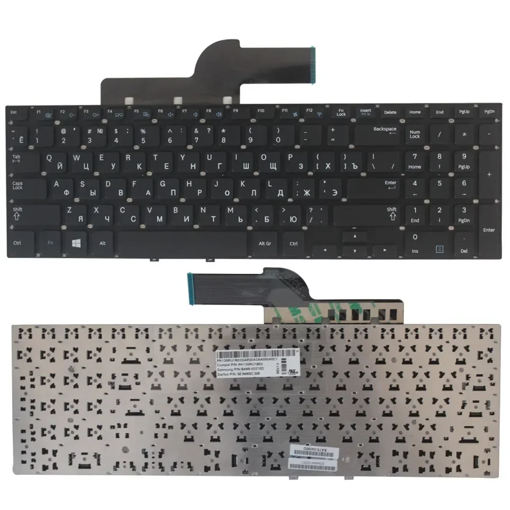 Russian US Laptop Keyboard for Samsung NP270E5G NP270E5J NP270E5R 270E5G 270E5J RU&US Layout