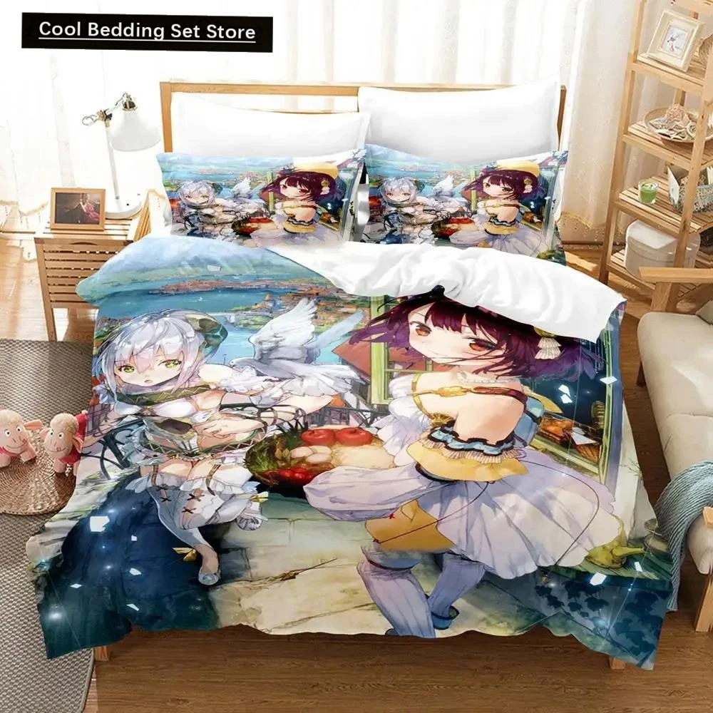 3D Print Anime Atelier Sophie Bedding Set Duvet Cover Bed Set Quilt Cover Pillowcase Comforter king Queen Size Home Textiles