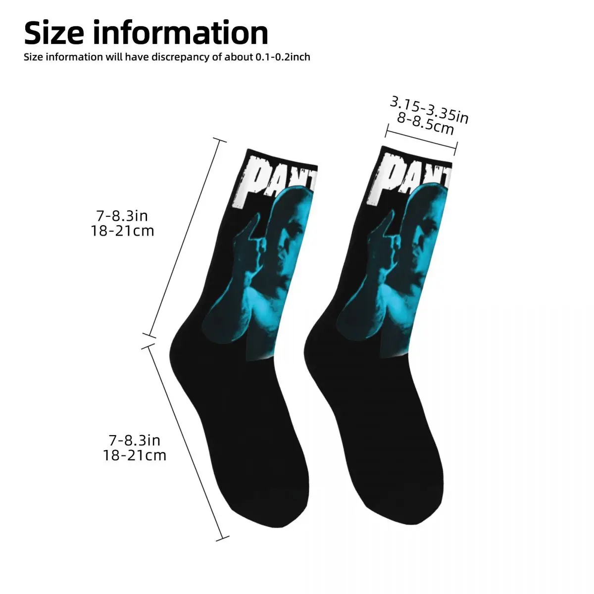 Harajuku Pantera Sports Socks Polyester Long Socks for Women Men Breathable