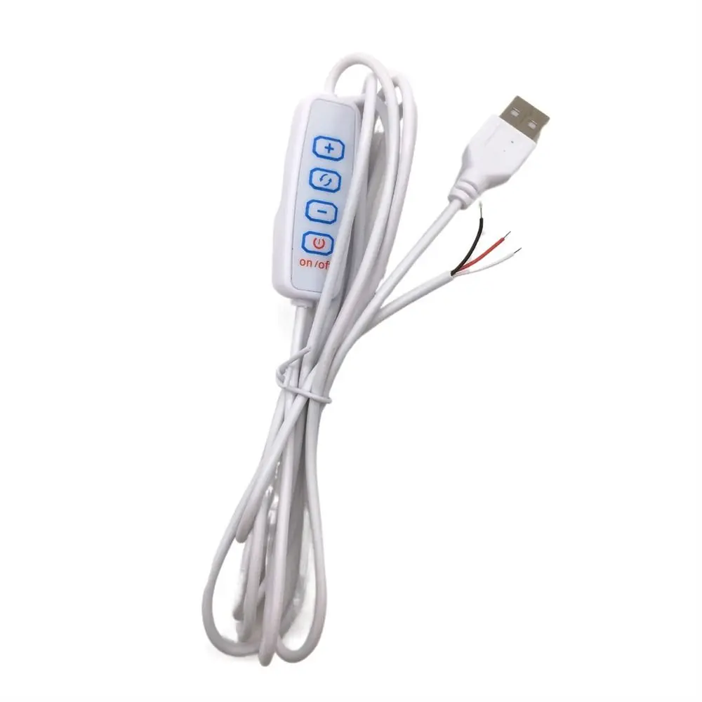 Durable DC 5V ON OFF Switch Dimming Color-matching Extension Cable Power Supply Line LED Dimmer Switch Cable Switch Wire