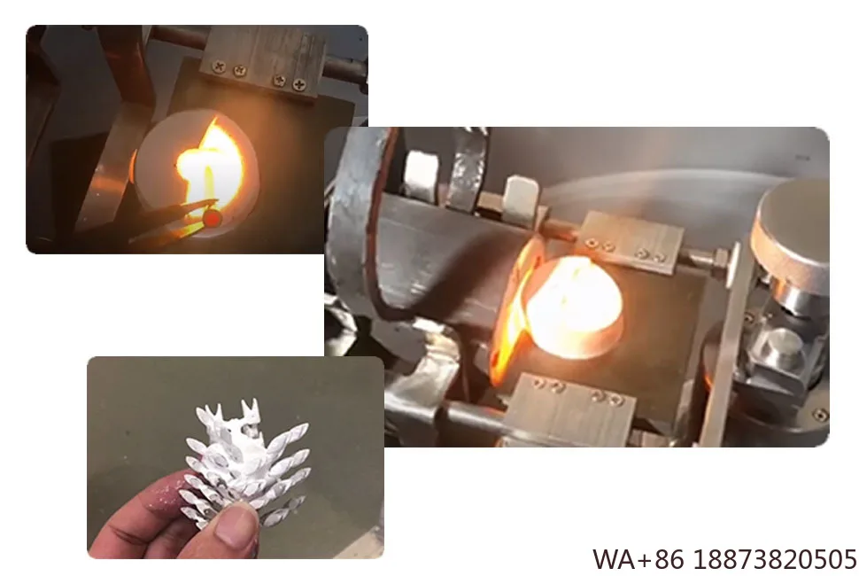 فرن الماكينة 300 جرام البلاتين / البلاديوم / الفولاذ المقاوم للصدأ مجوهرات فراغ صب الطرد المركزي