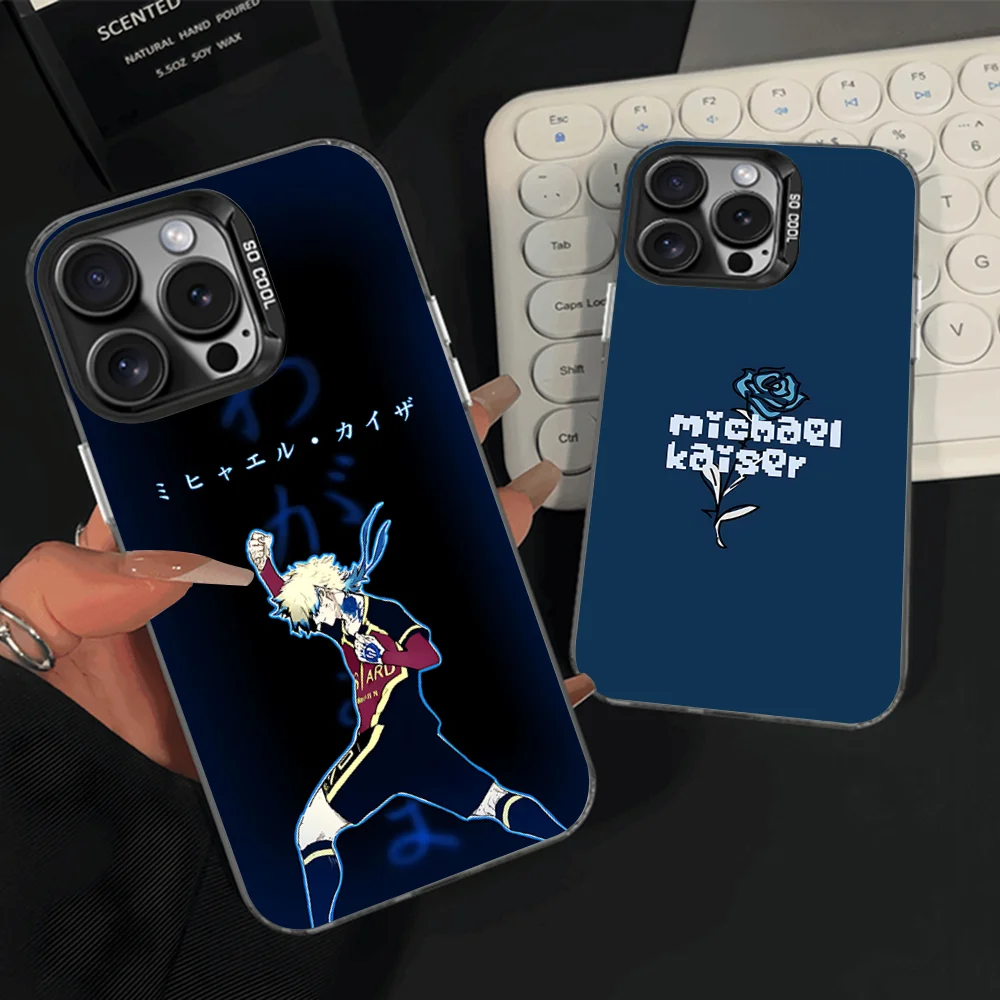 

Michael Kaiser Anime Phone Case For iPhone 16,15,14,13,12,11,Pro,Max,Plus,Mini,XS,SE Anti Fall Black Matte Hard Bumper