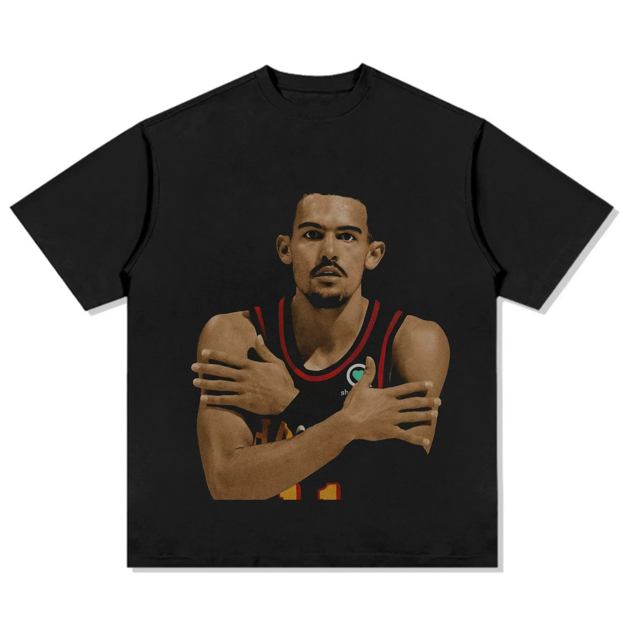 

Trae Young Basketball T-Shirt Oversized Graphic Cotton Tee Talented Playmaking Prodigy Men Women Modern Urban Streetwear