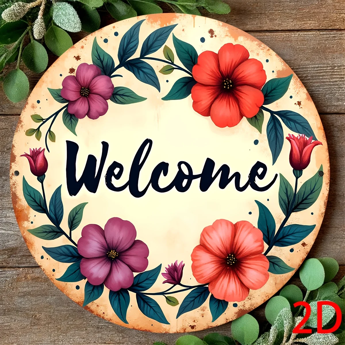2D Welcome Floral W… - image