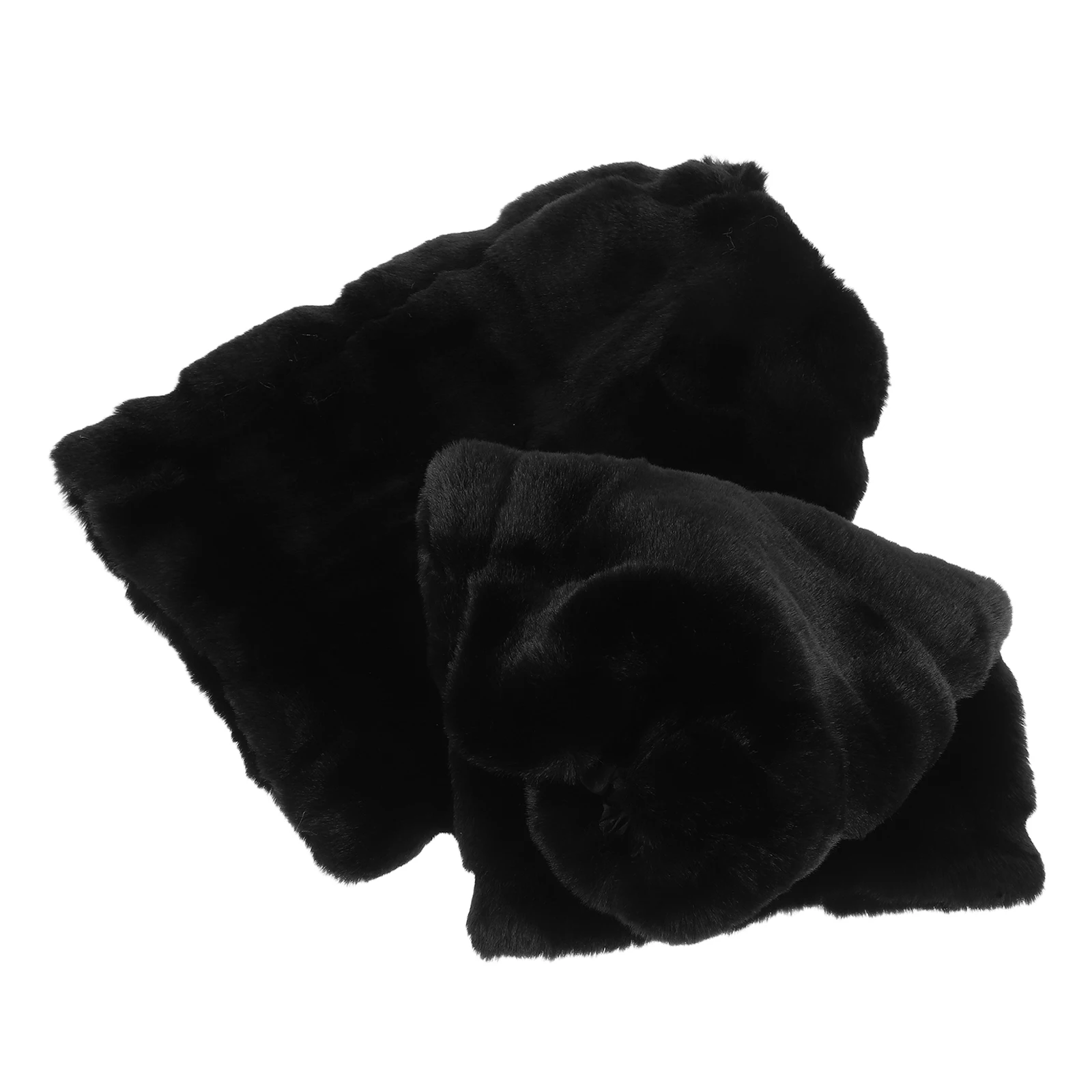 

Long Faux Winter Boot Cuffs Winter Warm Cuff Black Leg Warmer 30cm Women Girls Cozy Socks Leg Warmer Cuff Short