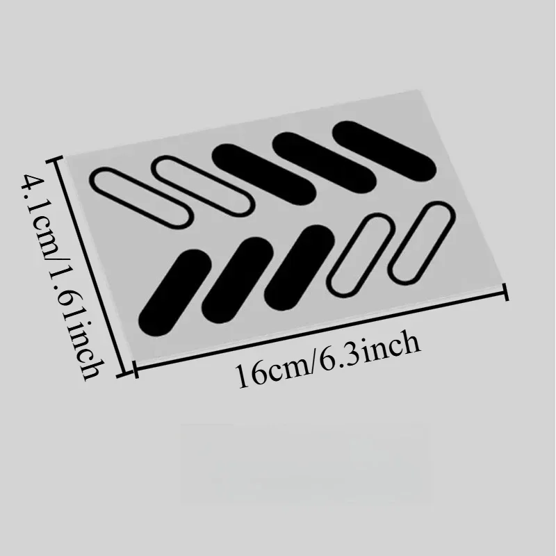 1Set Yellow Diagonal Cut Vinyl Stickers,Waterproof Decals for Motorcycle Body Modification,Holiday Gift